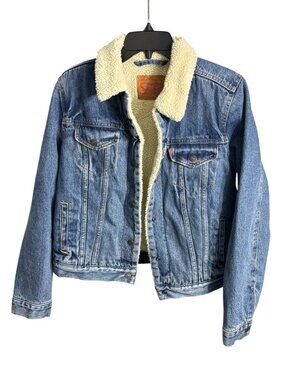 Levi's Sherpa Trucker Jacket Denim Jacket Size Medium